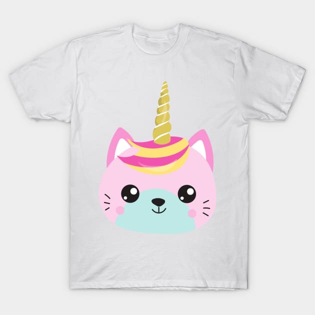 Unicorn Cat, Little Cat, Cute Cat, Kitty, Kitten T-Shirt by Jelena Dunčević